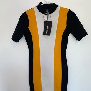 PrettyLittleThing new dress zipper black
